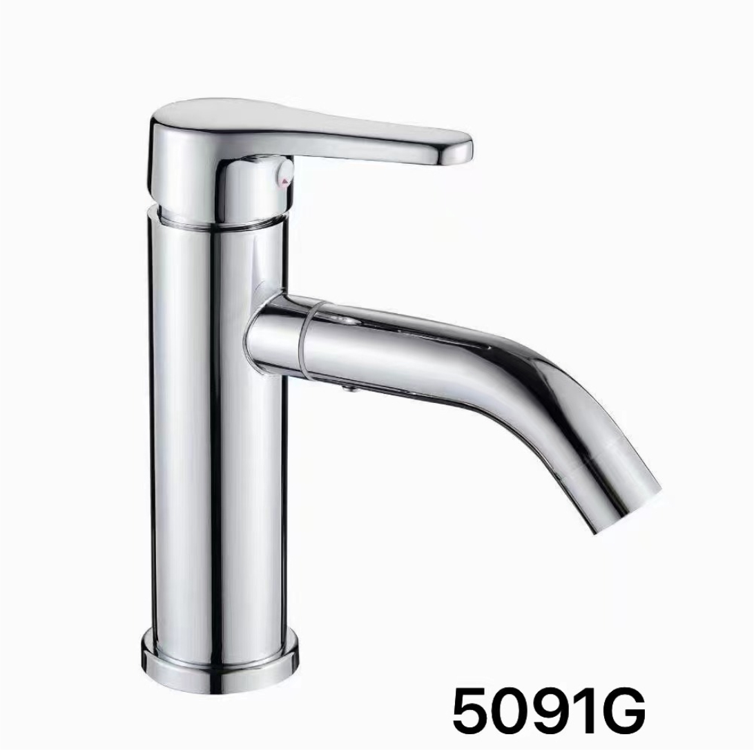 59精铜主体 水镀拉丝枪灰 面盆龙头5091G.jpg